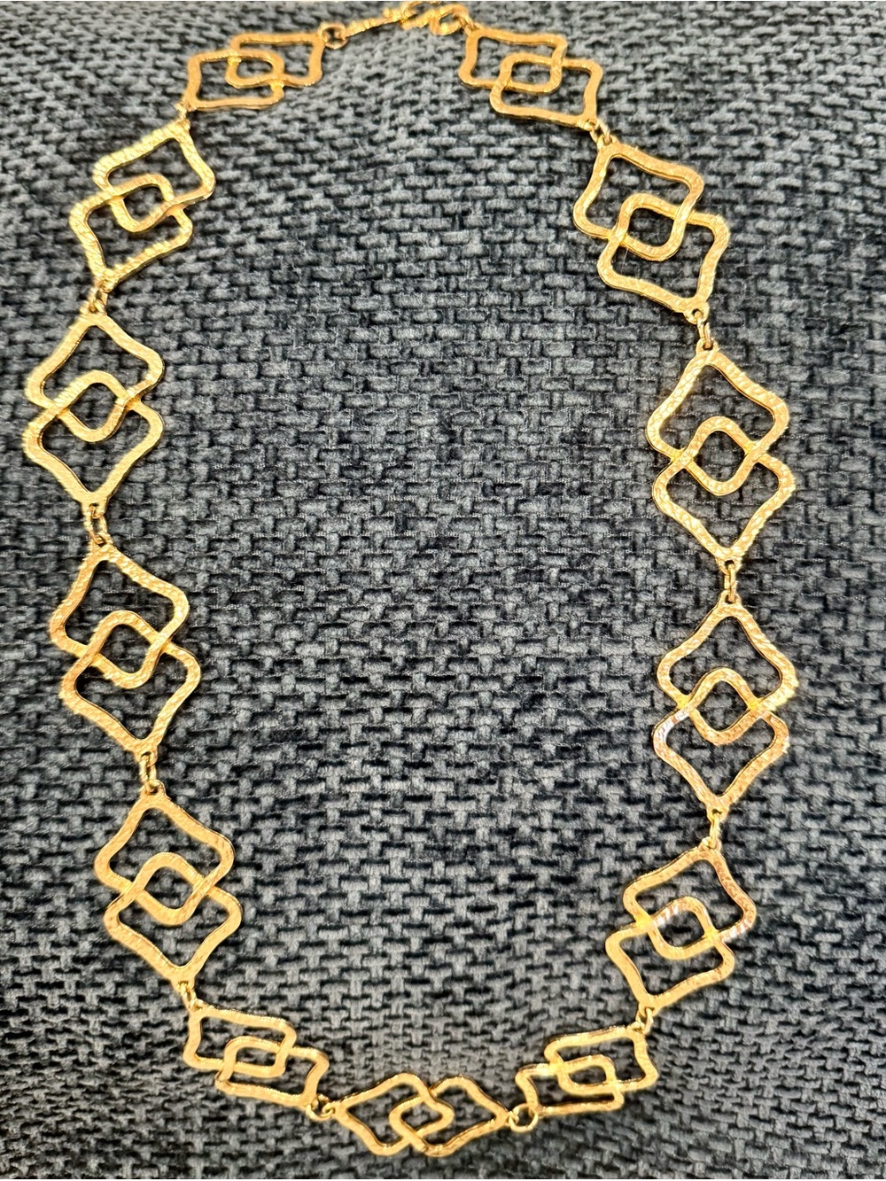 Gold Geometric Link Necklace - Women Jewelry
